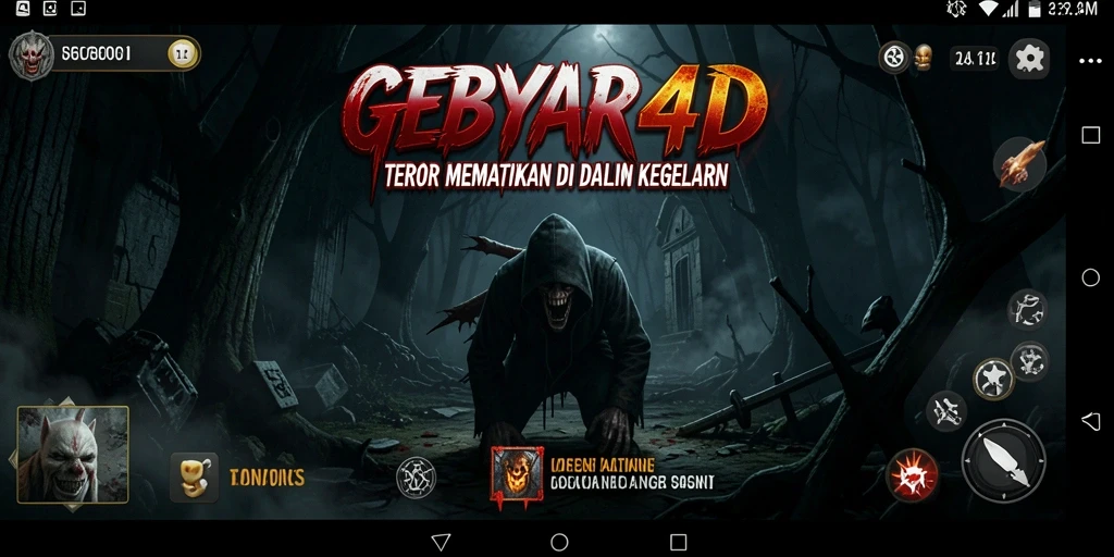 Gameplay GEBYAR4D yang mencekam dan penuh ketegangan.