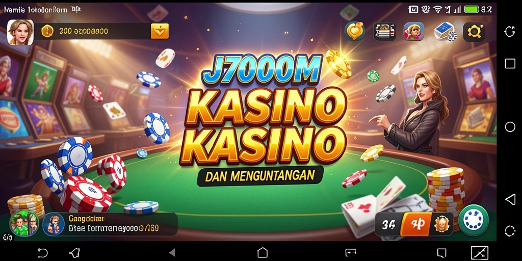 Gameplay Kasino seru dan memikat di J200M.