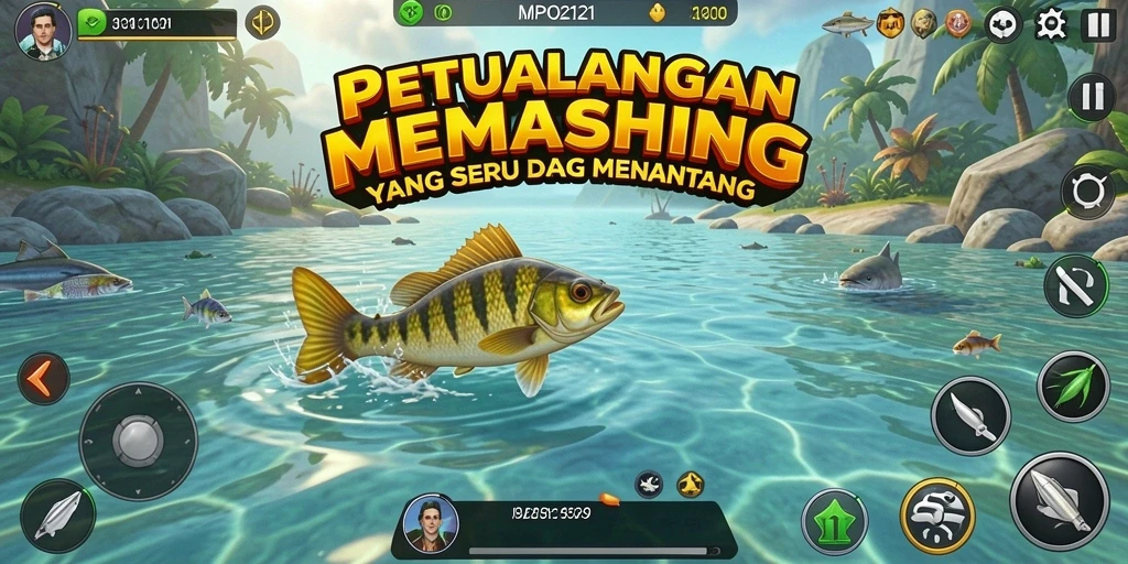 Tangkapan besar dan pemandangan indah dalam gameplay MPO2121.