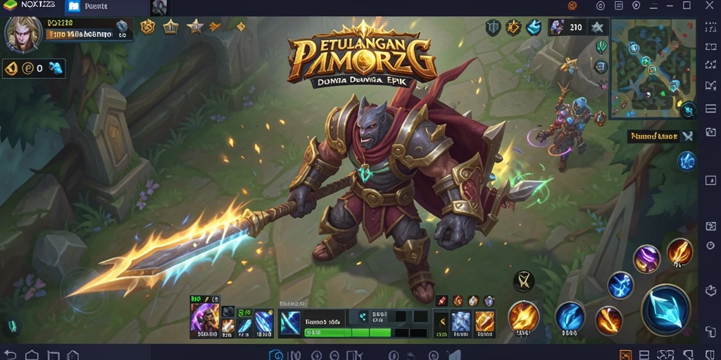 Gameplay menarik dari NOX123 dalam dunia MMORPG yang luas.